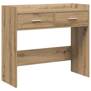vidaXL Table console Ch&ecirc;ne artisanal 90 x 35 x 80 cm Bois d'ing&eacute;nierie