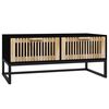 vidaXL Table basse noir 80x40x35 cm Bois d'ing&eacute;nierie et fer