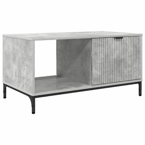 vidaXL Table basse Gris b&eacute;ton 90 x 49 x 46 cm Bois d'ing&eacute;nierie