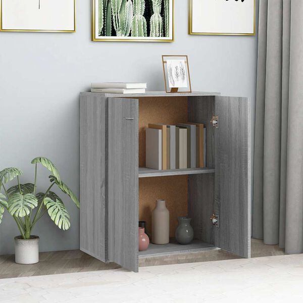 vidaXL Buffet Sonoma gris 60x30x75 cm Bois d'ing&eacute;nierie
