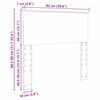 vidaXL Tête de lit avec tête de lit Blanc 90 cm Bois d'ingénierie