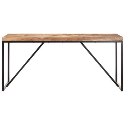 vidaXL Table à dîner 160x70x76 cm Bois massif d'acacia et de manguier