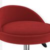 vidaXL Chaises &agrave; manger pivotantes lot de 4 Rouge bordeaux Velours
