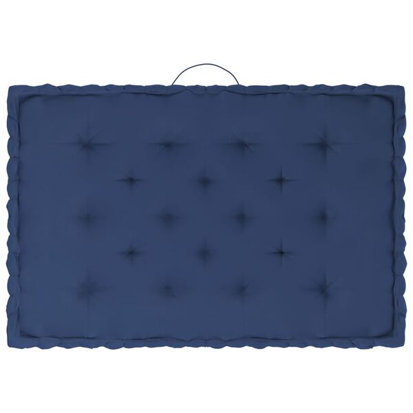 vidaXL Coussins de plancher de palette lot de 6 Bleu marine clair