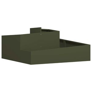 vidaXL Cache-pot de jardin Vert olive 100 x 100 x 50 cm