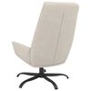vidaXL Chaise de relaxation cr&egrave;me velours