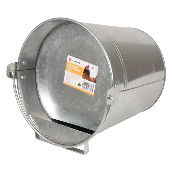 FLAMINGO Seau &agrave; eau galvanis&eacute; Griffin 7 L