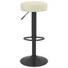 vidaXL Tabourets de bar lot de 2 crème velours