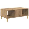 vidaXL Table basse Ch&ecirc;ne artisanal 90 x 50 x 26,5 cm Bois d'ing&eacute;nierie