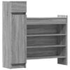 vidaXL Armoire &agrave; chaussures sonoma gris bois d'ing&eacute;nierie