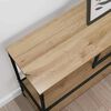 vidaXL Table console avec &eacute;tag&egrave;re Ch&ecirc;ne artisanal 100 x 30 x 75 cm
