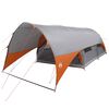 vidaXL 10 personne Gris et orange Polyester 185T avec rev&ecirc;tement PU