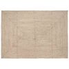 vidaXL Tapis de zone Naturel et Blanc 200 x 290 cm Jute