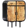vidaXL Buffet 60x30x75 cm Bois de manguier massif et fer