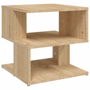 vidaXL Table d'appoint Ch&ecirc;ne sonoma 40x40x40 cm Agglom&eacute;r&eacute;