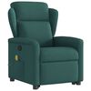 vidaXL Fauteuil inclinable de massage Vert fonc&eacute; Tissu