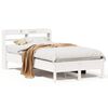 vidaXL Cadre de lit sans matelas blanc 120x190 cm bois de pin massif