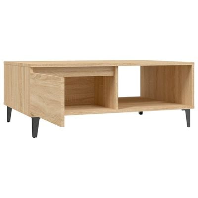 vidaXL Table basse chêne sonoma 90x60x35 cm bois d'ingénierie