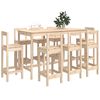 vidaXL Ensemble de bar 9 pcs Bois de pin massif
