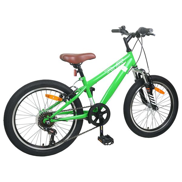 vidaXL Kids Mountain Bike 20 Pouces 6-Speed pour 5-8 ans Vert