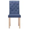 vidaXL Chaises &agrave; manger lot de 2 bleu tissu