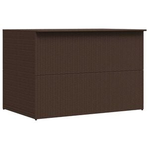 vidaXL Bo&icirc;te de stockage de jardin marron 150x100x100cm R&eacute;sine tress&eacute;e