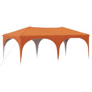 vidaXL Tente de f&ecirc;te pop-up 575 x 288 x 245 cm Orange Tissu Oxford