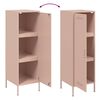 vidaXL Buffet haut rose 36x39x113 cm acier