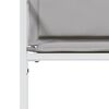 vidaXL Chaises de jardin avec coussins lot de 4 blanc acier/textilène