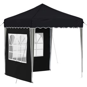 vidaXL Tente de f&ecirc;te pop-up 195 x 195 x 245 cm Anthracite Tissu Oxford