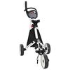 vidaXL Trolley de Golf Noir et Blanc Aluminium Pliable