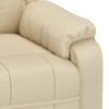 vidaXL Fauteuil de massage Cr&egrave;me Tissu
