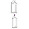 vidaXL Portant de bois chauffage anthracite 40x25x120 cm