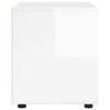 vidaXL Armoire de rangement Blanc brillant 60 x 48 x 57 cm