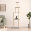 vidaXL Arbre &agrave; chat avec griffoirs en sisal gris clair 183 cm