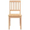 vidaXL Chaises à manger 2 pcs bois massif caoutchouc