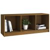 vidaXL Meuble TV Marron miel 104x33x41 cm Bois de pin massif