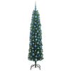 vidaXL Sapin de Noël artificiel Vert 180 cm PVC et acier et plastique
