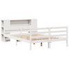 vidaXL Lit biblioth&egrave;que sans matelas blanc 140x200 cm bois pin massif