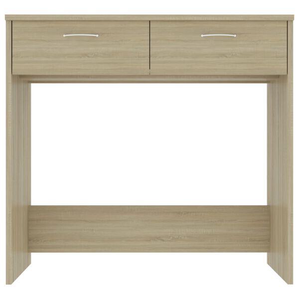 vidaXL Bureau Ch&ecirc;ne Sonoma 80x40x75 cm Agglom&eacute;r&eacute;