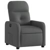 vidaXL Fauteuil inclinable &eacute;lectrique Gris fonc&eacute; Tissu