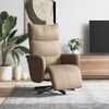 vidaXL Fauteuil inclinable avec repose-pieds cappuccino similicuir