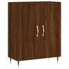 vidaXL Buffet haut Ch&ecirc;ne marron 69,5x34x180 cm Bois d'ing&eacute;nierie