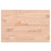 vidaXL Dessus de table 60x40x1,5 cm rectangulaire bois massif de h&ecirc;tre