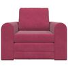 vidaXL Canapé-Lit Bordeaux 98 x 71 x 83 cm Velours