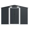 vidaXL Abri de jardin 257x392x181 cm Métal Anthracite