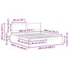 vidaXL Cadre de lit avec t&ecirc;te de lit Taupe 200 x 200 cm Pin massif