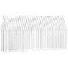 vidaXL Cage pour lapins Argent&eacute; 400 x 100 x 210 cm Acier galvanis&eacute;
