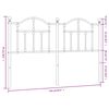 vidaXL T&ecirc;te de lit de remplacement m&eacute;tal blanc 150 cm