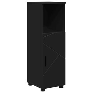 vidaXL Cabinet de salle de bain Noir 30 x 35 x 95 cm
